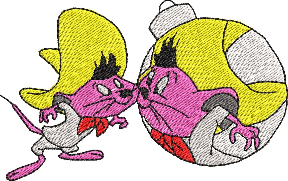 Alternative view of  Speedy Gonzales with Reflection in Ornament 