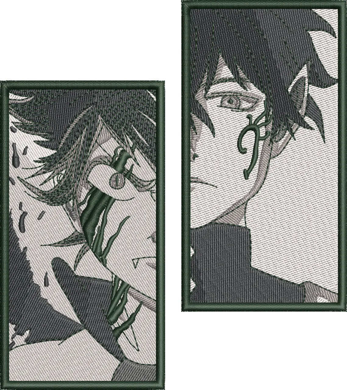 Alternative view of  Split Character Portraits with Face Markings 