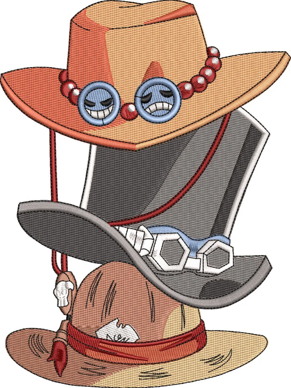 Alternative view of  Stack of Iconic One Piece Hats 
