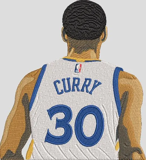 Alternative view of  Stephen Curry Back Jersey Embroidery 