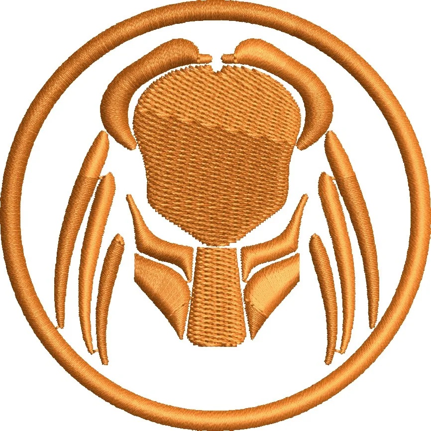 Alternative view of  Stylized Scorpion Head Embroidery 