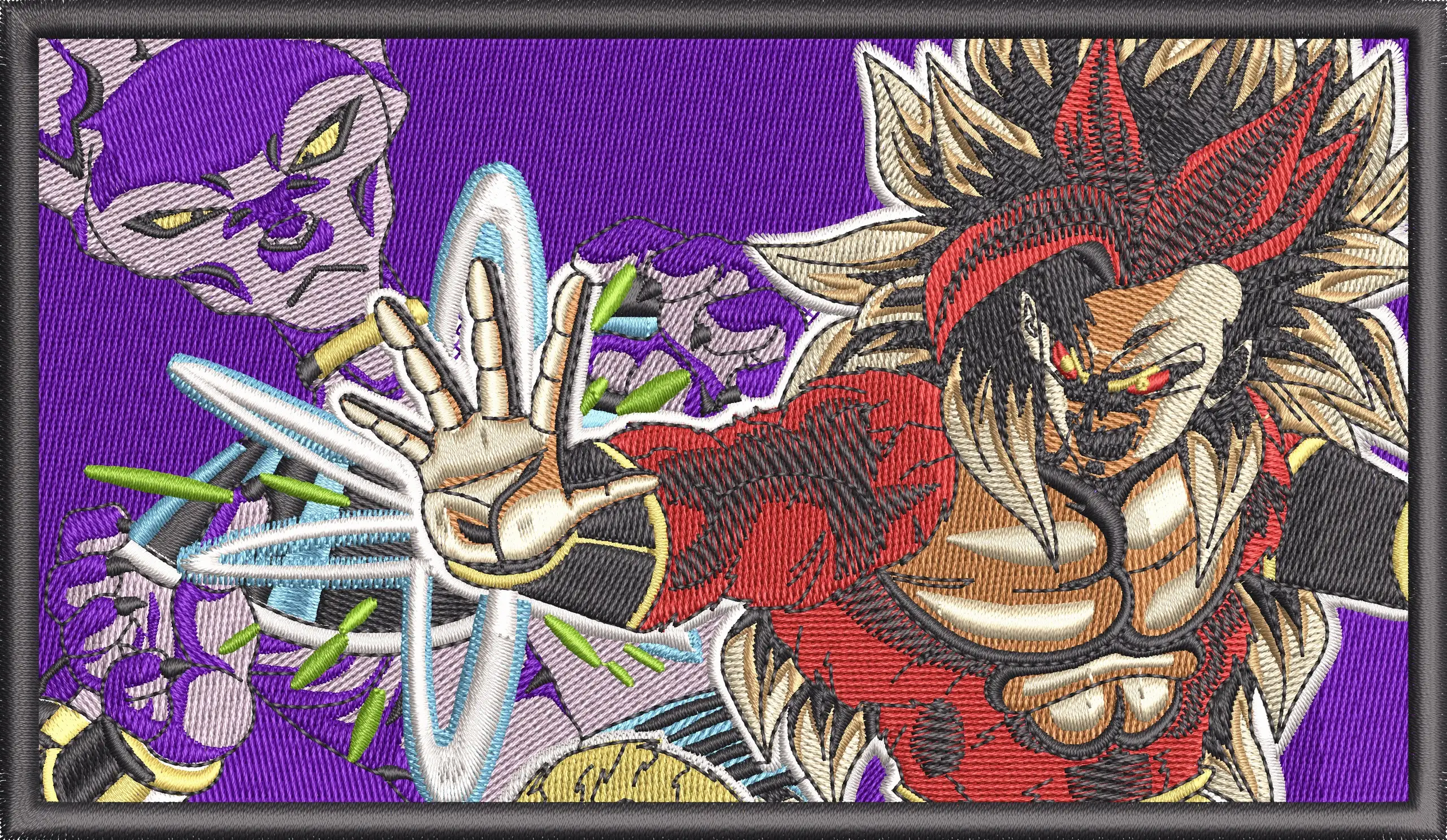 Alternative view of  Super Saiyan 4 Goku vs Beerus Embroidered Patch 