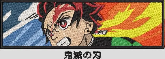 Alternative view of  Tanjiro Action Scene Demon Slayer Patch 