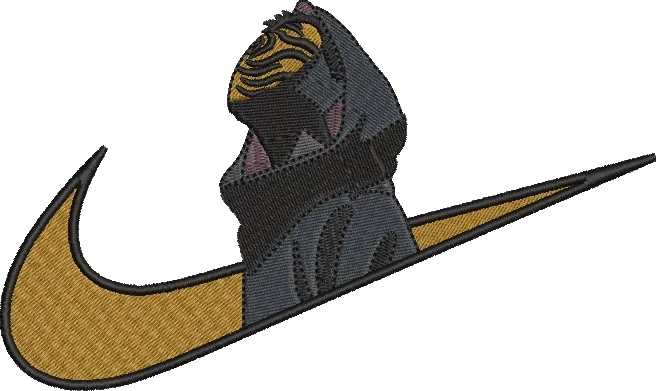 Alternative view of  Tiger Head in Nike Swoosh 