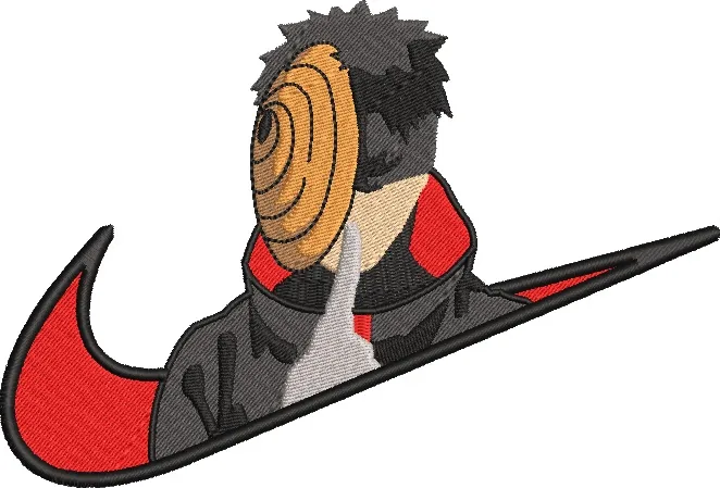 Alternative view of  Tobi from Naruto with Nike Swoosh 