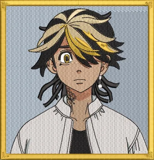 Alternative view of  Tokyo Revengers Mikey Embroidery Portrait 