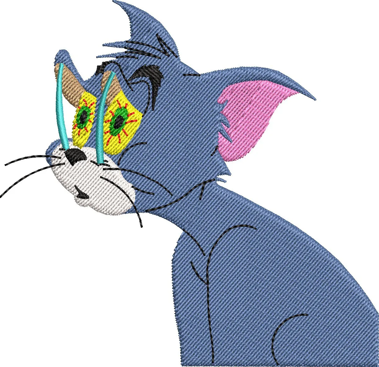Alternative view of  Tom with Popping Eyes Embroidery Style 