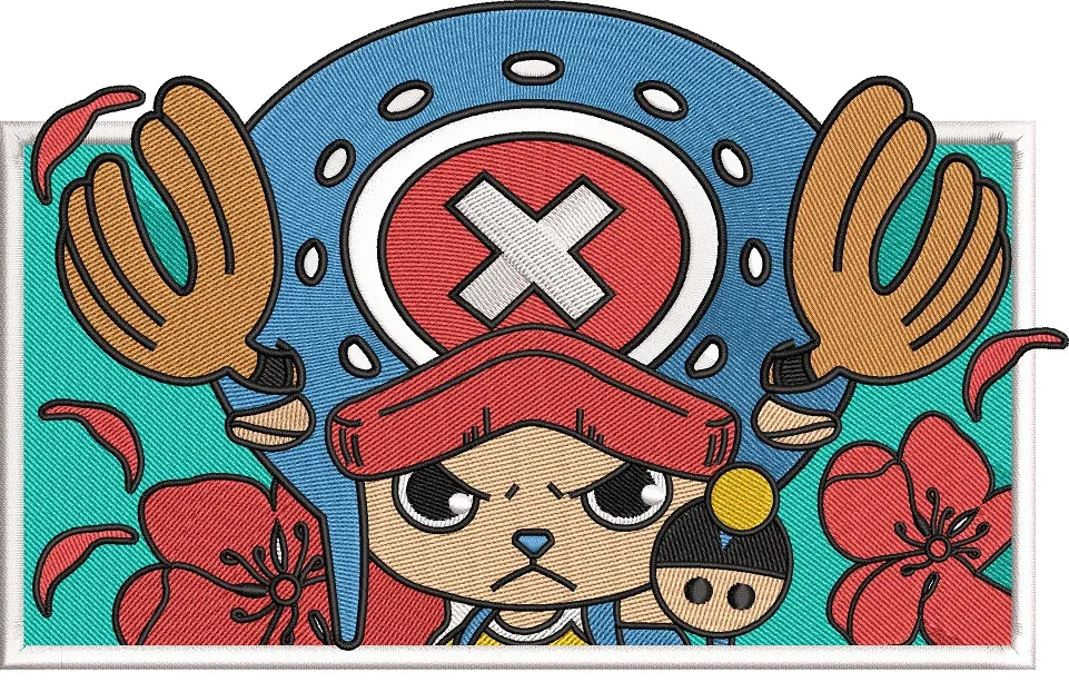 Alternative view of  Tony Tony Chopper with Floral Background 