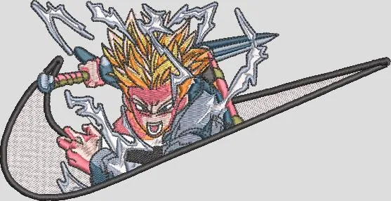 Alternative view of  Trunks with Sword Lightning Slash 