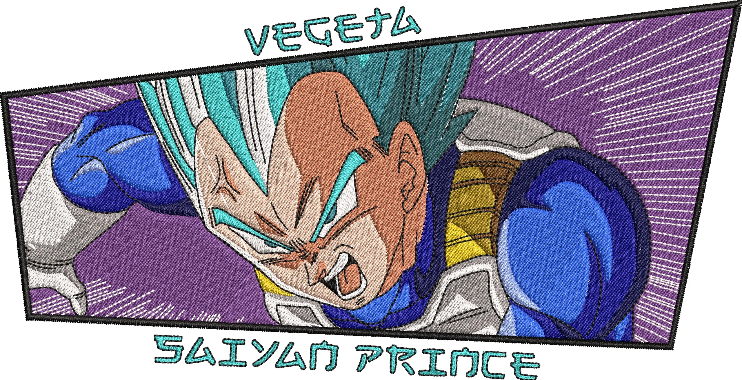 Alternative view of  Vegeta Saiyan Prince Dynamic Embroidery 