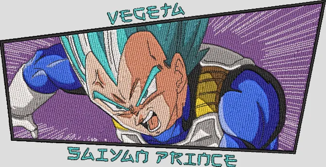 Alternative view of  Vegeta Saiyan Prince Embroidered Patch 