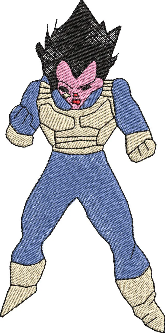 Alternative view of  Vegeta in Saiyan Armor Embroidery 