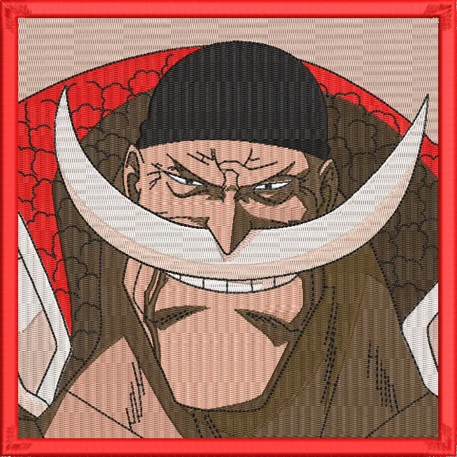 Alternative view of  Whitebeard Portrait Embroidery Style 