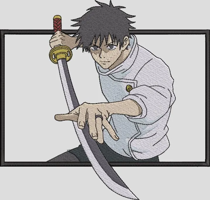 Alternative view of  Yuta Okkotsu Sword Pose Jujutsu Kaisen 