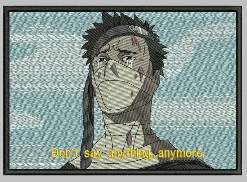 Alternative view of  Zabuza Momochi Sad Scene with Quote 