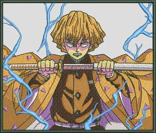 Alternative view of  Zenitsu Agatsuma with Lightning Katana 