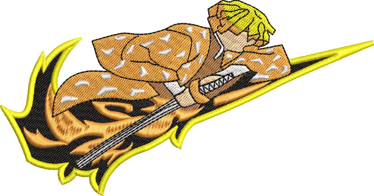 Alternative view of  Zenitsu Power Attack Embroidery 