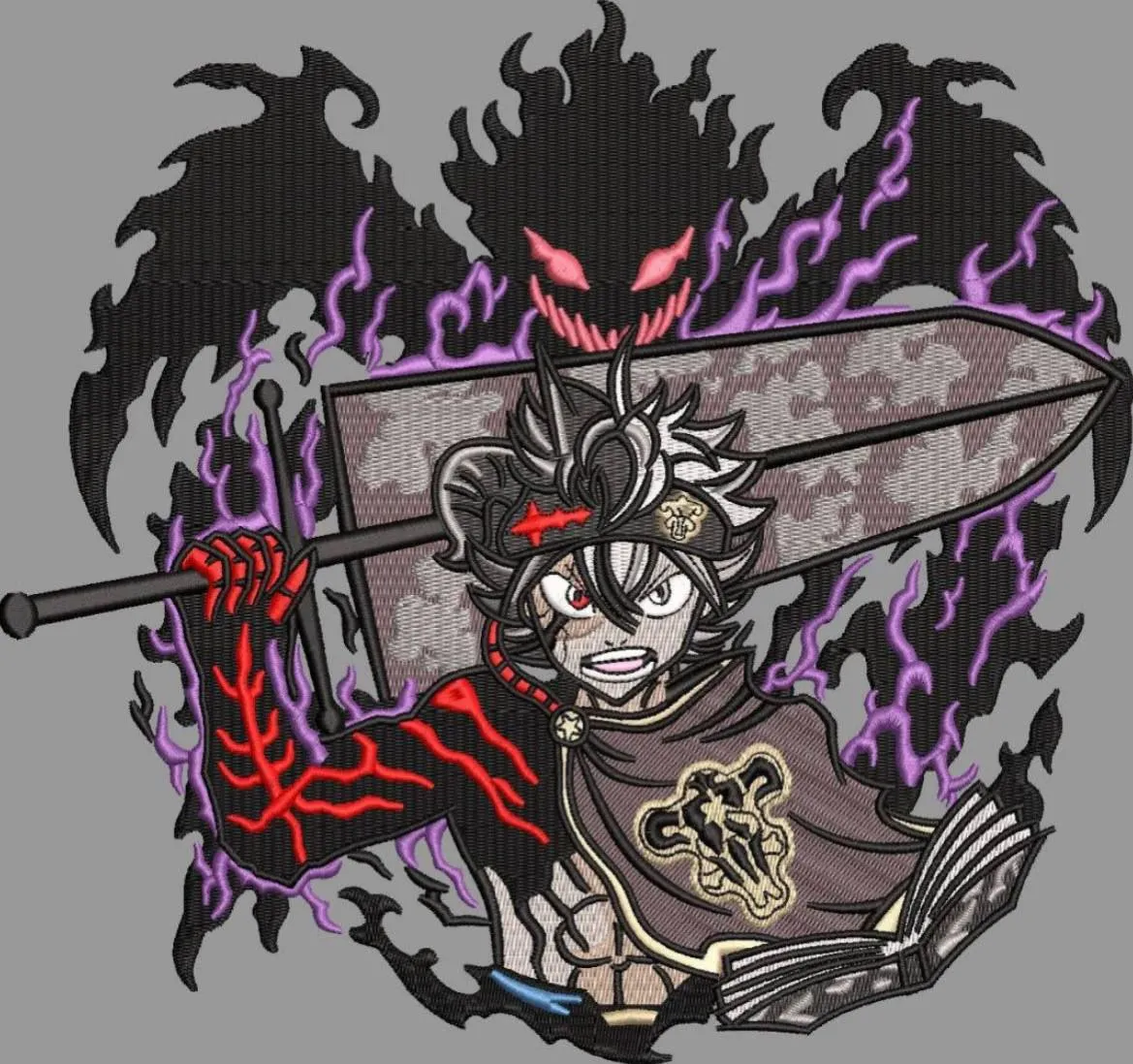  Asta with Demon Shadow and Sword  embroidery pattern preview