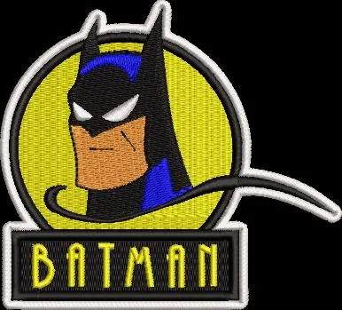  Batman Animated Series Patch Logo  embroidery pattern preview