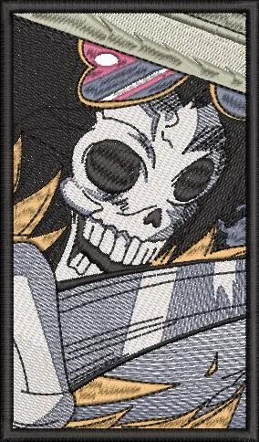  Brook with Sword in Action Pose  embroidery pattern preview