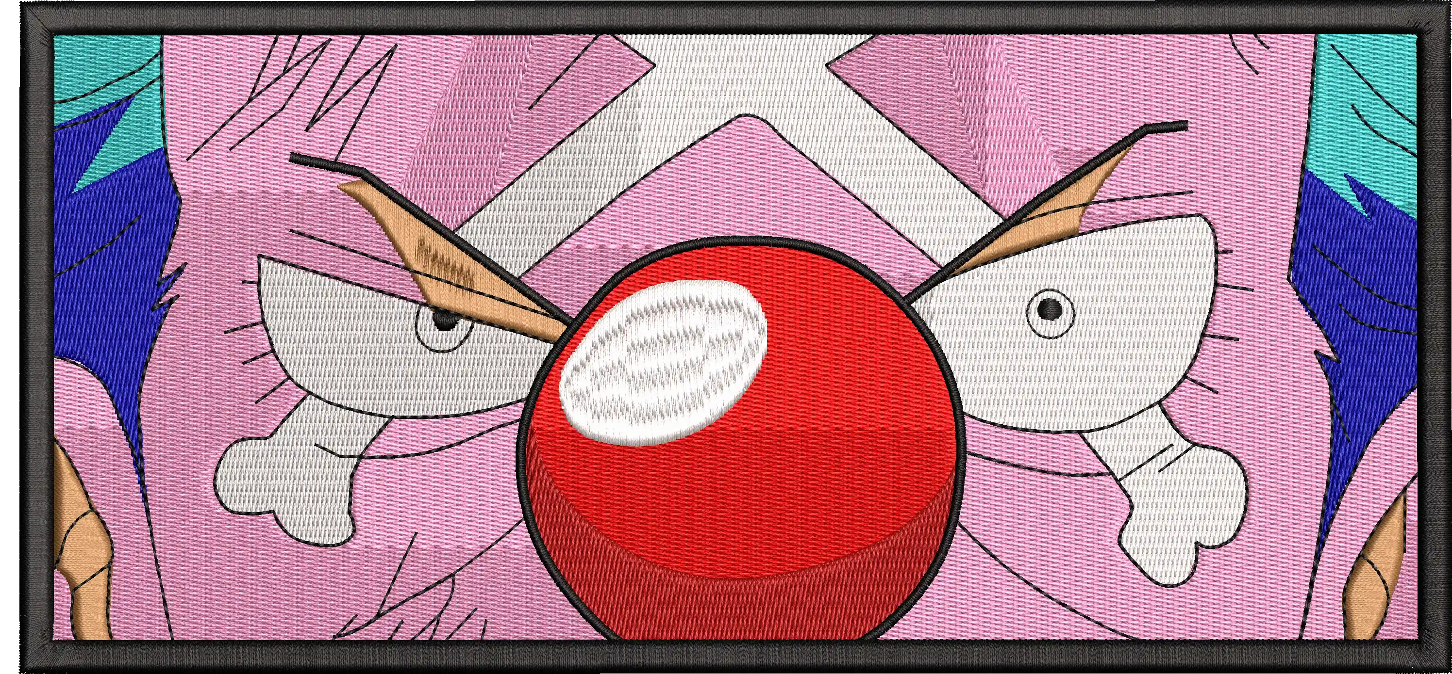  Buggy the Clown Face Close Up Embroidery  embroidery pattern preview