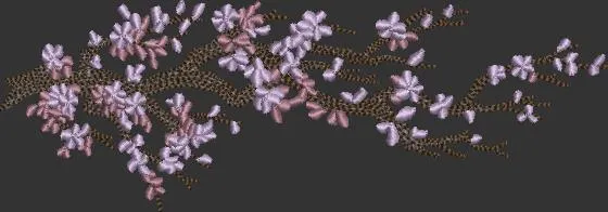  Cherry Blossom Branch Embroidery  embroidery pattern preview