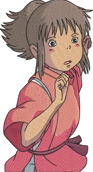  Chihiro Ogino from Spirited Away Embroidery  embroidery pattern preview