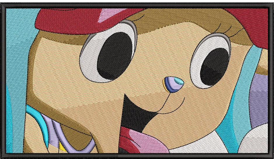  Cute Cartoon Dog with Red Hat Embroidery  embroidery pattern preview