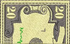  Decorative Money Border Embroidery  embroidery pattern preview