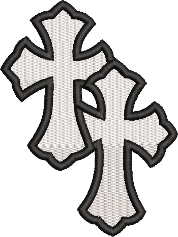  Double Crosses Embroidery Design  embroidery pattern preview