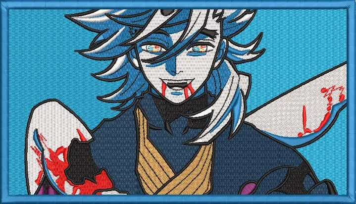  Douma Smiling with Bloody Hands Embroidery  embroidery pattern preview