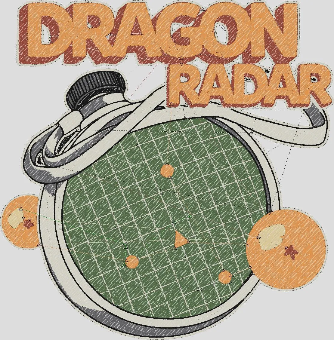  Dragon Radar Dragon Ball Patch  embroidery pattern preview