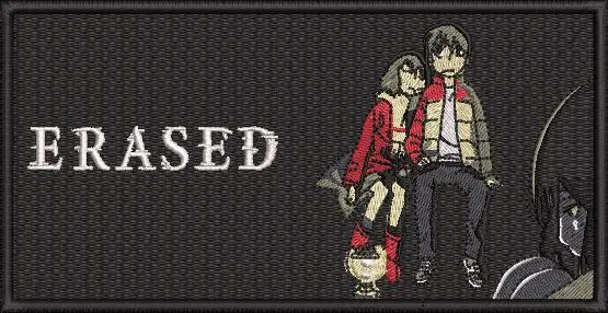  Erased Anime Patch with Satoru and Kayo  embroidery pattern preview