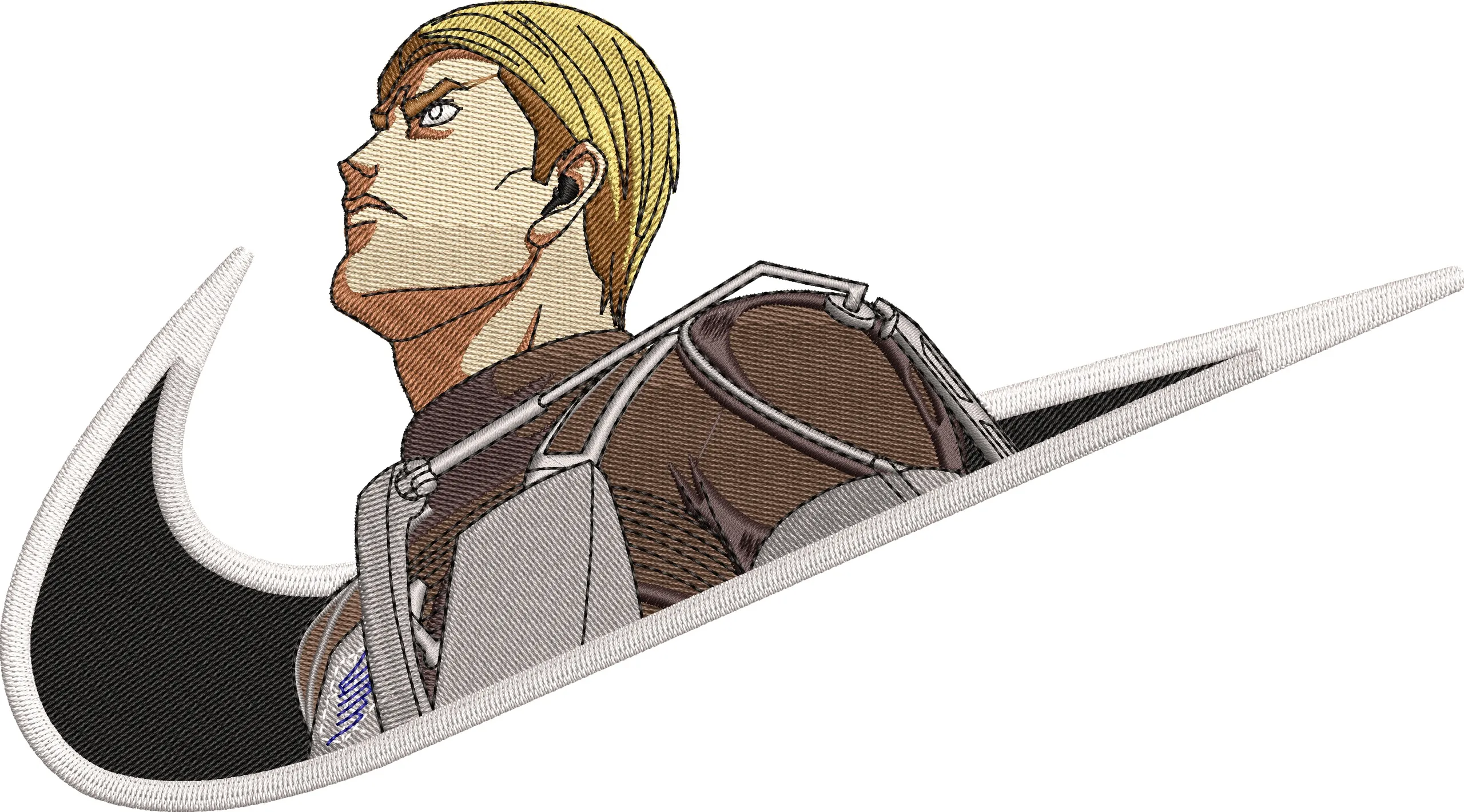  Erwin Smith in Nike Logo  embroidery pattern preview