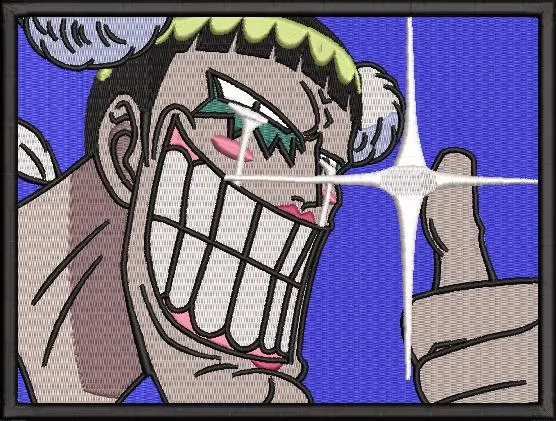  Franky Thumbs Up with Sparkle Effect  embroidery pattern preview