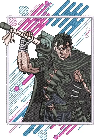  Guts Berserk Embroidery Patch  embroidery pattern preview
