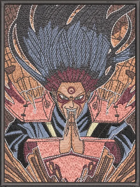  Hashirama Senju Sage Mode embroidered art  embroidery pattern preview