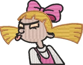  Helga Pataki Sticking Out Tongue Embroidery  embroidery pattern preview