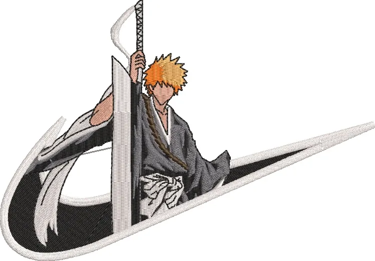  Ichigo Kurosaki with Zanpakuto Sweep  embroidery pattern preview