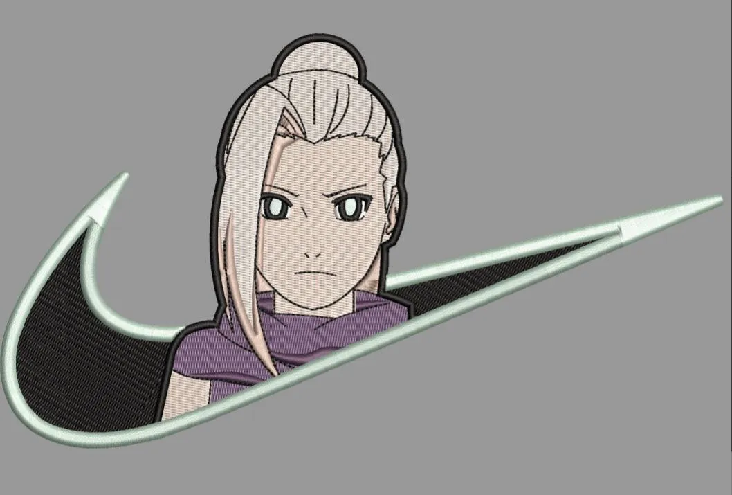  Ino Yamanaka in Nike Swoosh  embroidery pattern preview