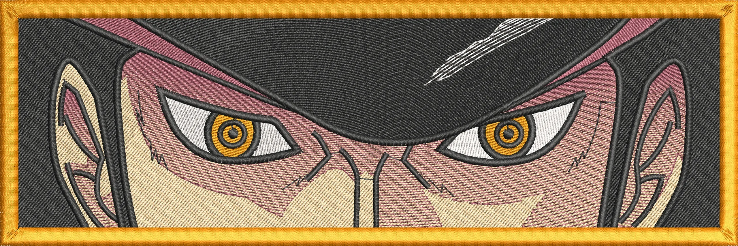  Intense Anime Eyes Embroidered Patch  embroidery pattern preview