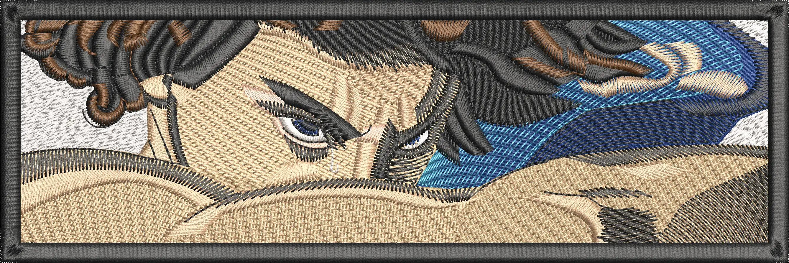  Intense Martial Artist Closeup Embroidery  embroidery pattern preview