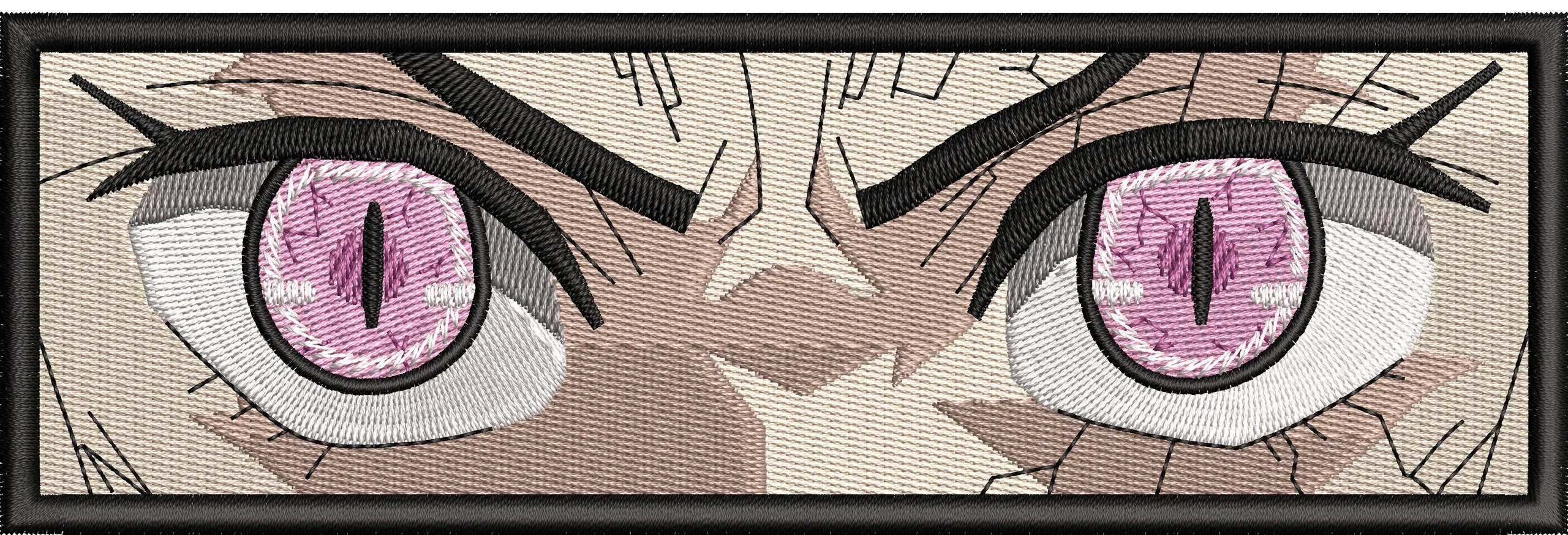  Intense Pink Cat Eyes Close Up  embroidery pattern preview