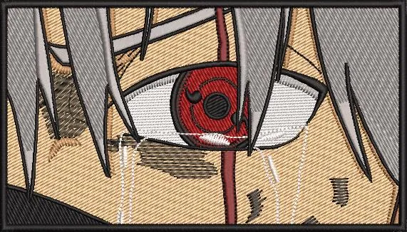  Itachi Uchiha Sharingan Eye Close Up  embroidery pattern preview