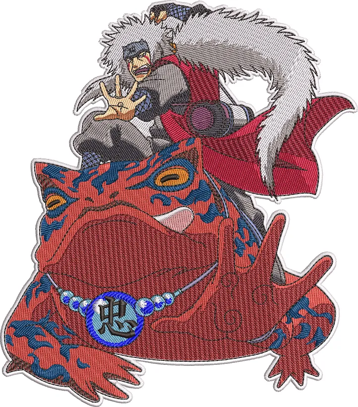  Jiraiya Summoning Gamabunta Embroidery  embroidery pattern preview