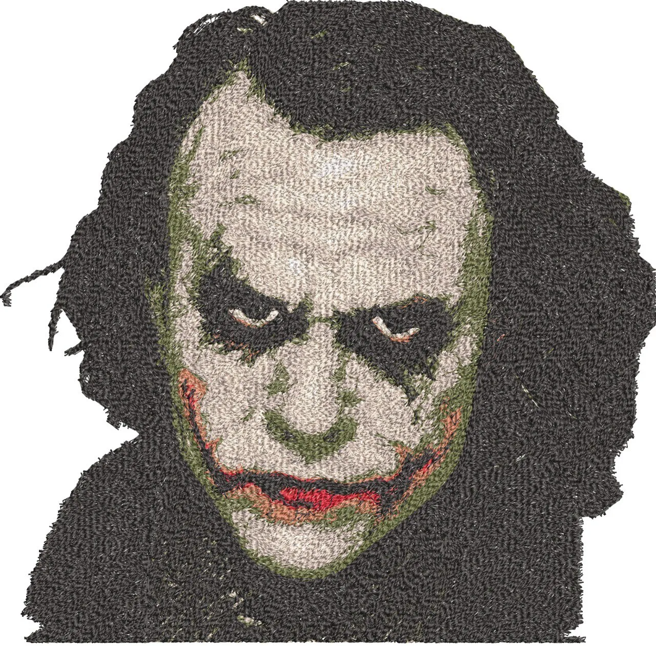 Joker Embroidered Portrait Dark Knight Style  embroidery pattern preview