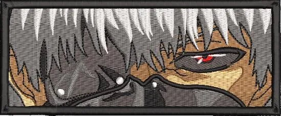  Kakashi Hatake Closeup Eye Patch Style  embroidery pattern preview