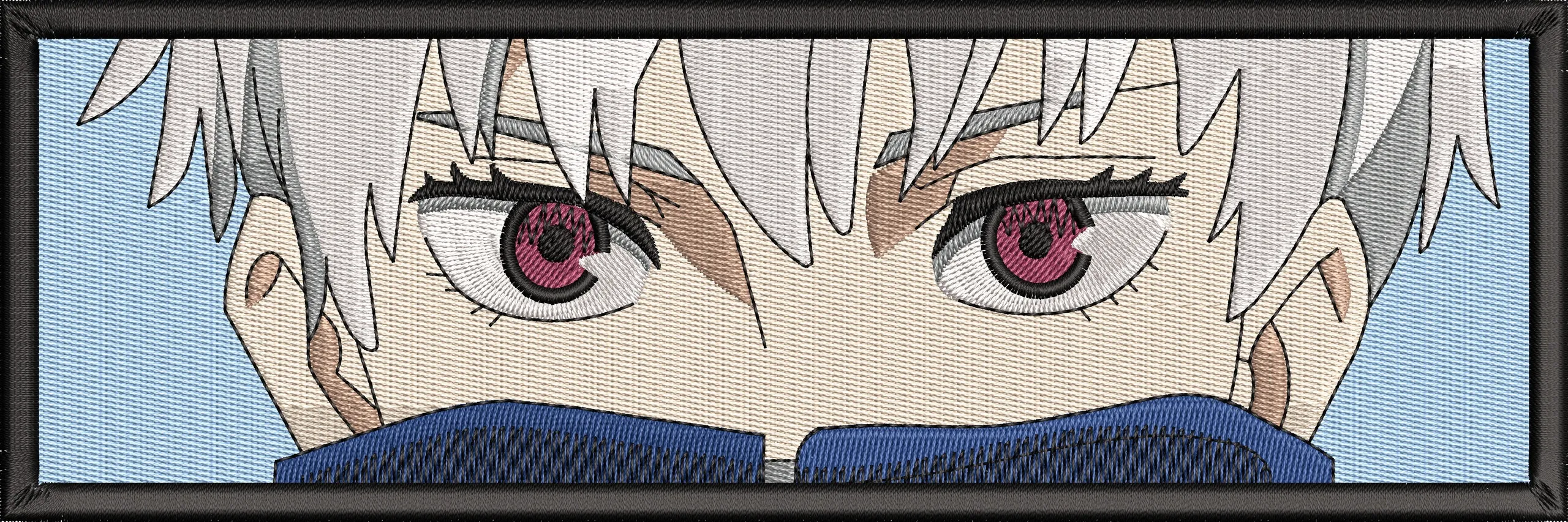  Kakashi Sharingan Eyes Close Up  embroidery pattern preview