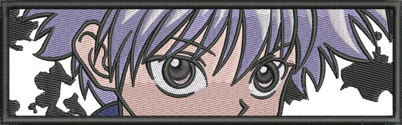 Killua Zoldyck Close Up Portrait  embroidery pattern preview