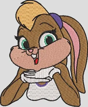  Lola Bunny Embroidered Portrait  embroidery pattern preview